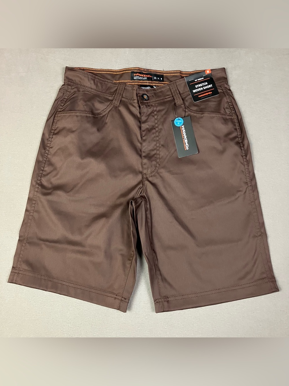 Hawke & Co. Men’s Size 30 Stretch Woven Performance Shorts Brown NWT!